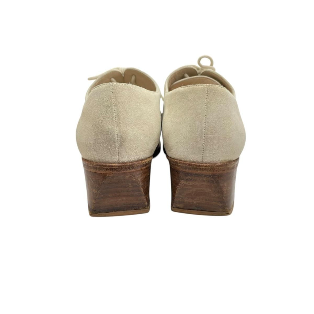 Chanel Lace Up Shoes Suede — view 7
