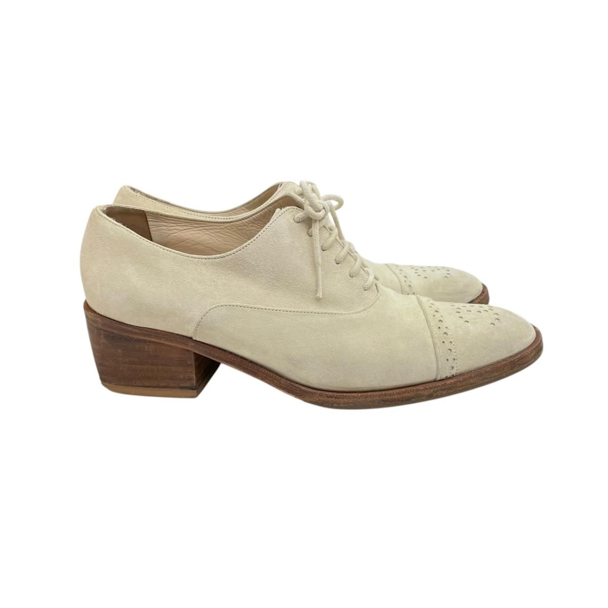 Chanel Lace Up Shoes Suede — view 2