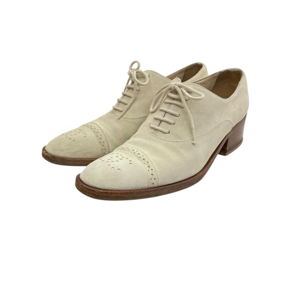 Chanel Lace Up Shoes Suede — view 3
