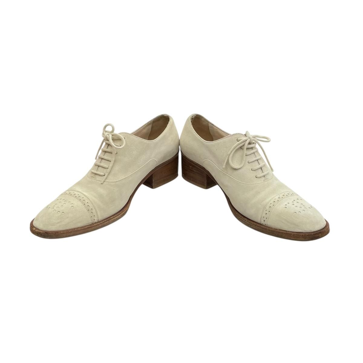 Chanel Lace Up Shoes Suede — view 5