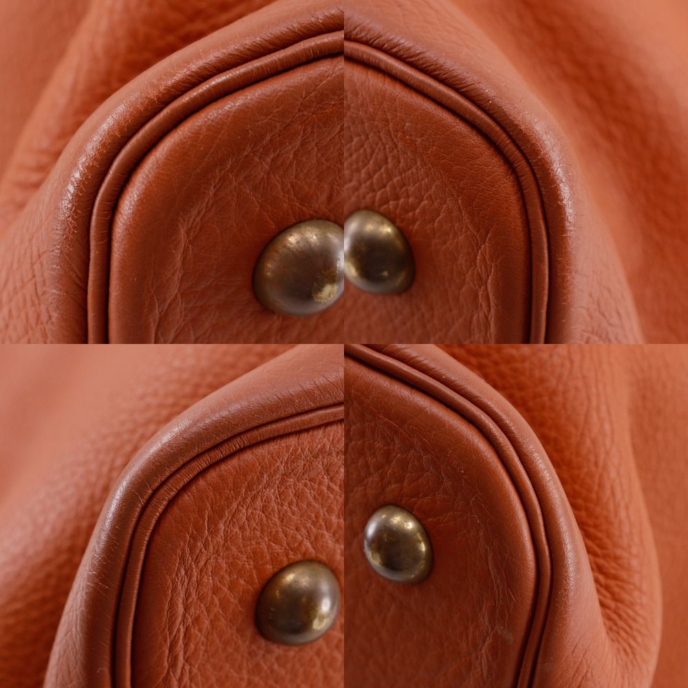 Hermes Tar Taurillon Clemence Brown Tote — view 4