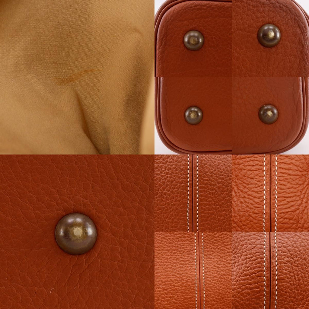 Hermes Tar Taurillon Clemence Brown Tote — view 8