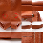 Hermes Tar Taurillon Clemence Brown Tote — view 9