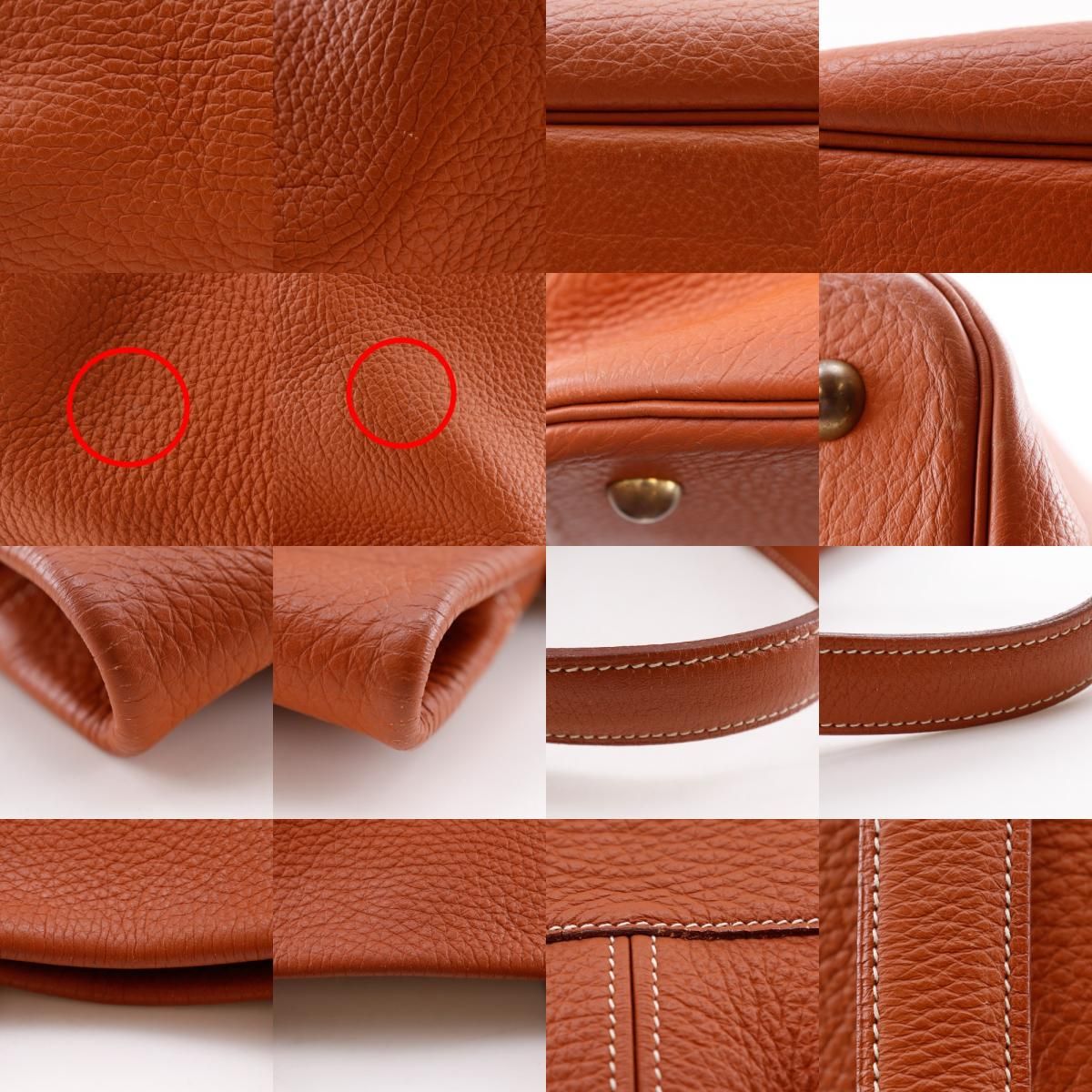 Hermes Tar Taurillon Clemence Brown Tote — view 9
