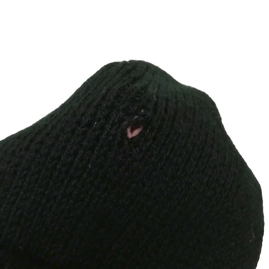 Hermes Martin Margiela Era Cashmere Logo Knit Cap Hat ME Black — view 3
