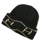 Hermes Martin Margiela Era Cashmere Logo Knit Cap Hat ME Black — view 2