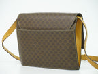 Celine Macadam Medal Motif Shoulder Bag Pochette Brown — view 2