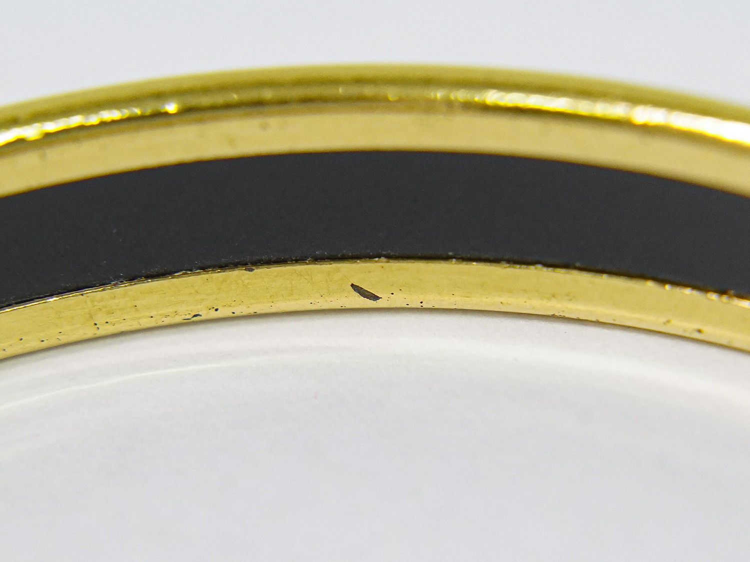 Hermes Enamel PM Bangle Bracelet Cloisonne Gold Plated Multicolor Email — view 6