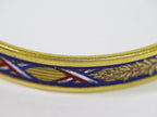 Hermes Enamel PM Bangle Bracelet Cloisonne Gold Plated Multicolor Email — view 5