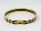 Hermes Enamel PM Bangle Bracelet Cloisonne Gold Plated Multicolor Email — view 2