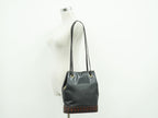 Saint Laurent Yves YSL Leather Shoulder Bag Black — view 6