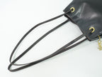 Saint Laurent Yves YSL Leather Shoulder Bag Black — view 4