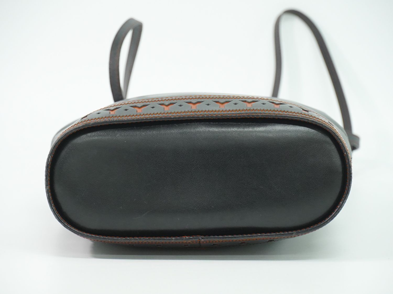 Saint Laurent Yves YSL Leather Shoulder Bag Black — view 3