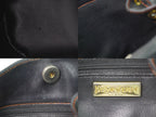 Saint Laurent Yves YSL Leather Shoulder Bag Black — view 9