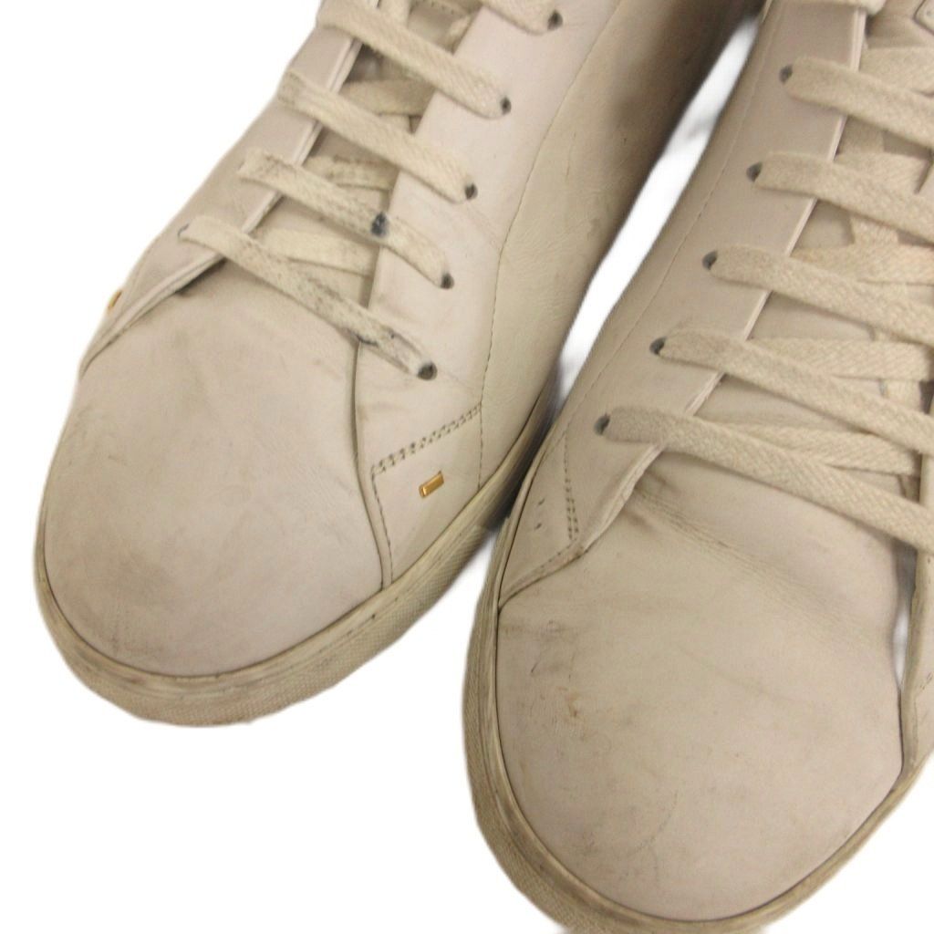 Fendi Monster Star Patch Low Cut Sneakers Shoes Leather 9 White — view 5