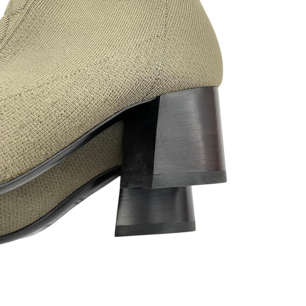Hermes Voltige Short Boots 36 Knit Khaki — view 8