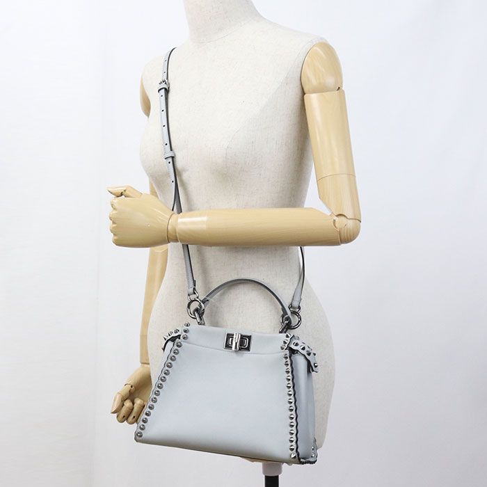Fendi 2-Way Peekaboo Handbag Calfskin — view 9