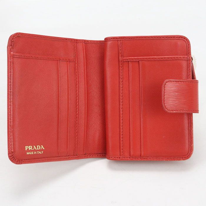 Prada Vitello Leather Wallet Bifold — view 3
