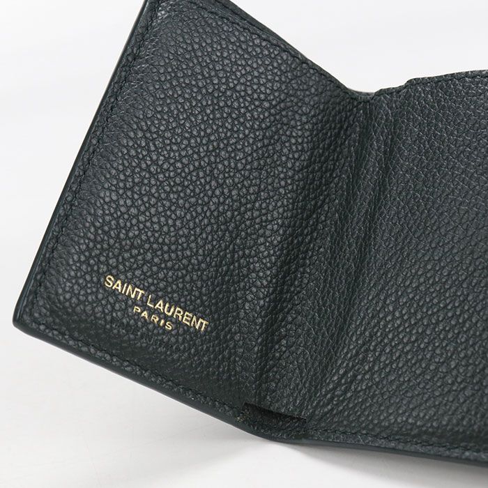 Saint Laurent Tiny Wallet Origami Trifold Leather — view 7