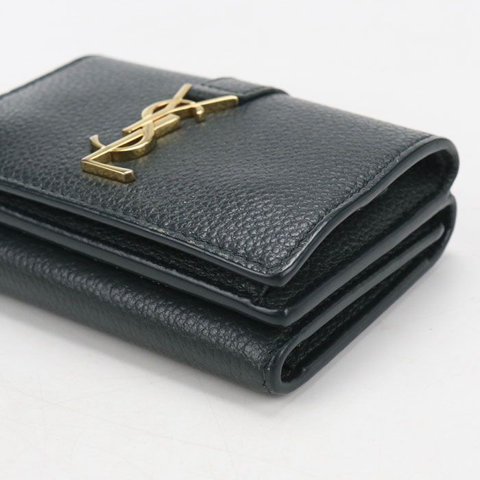 Saint Laurent Tiny Wallet Origami Trifold Leather — view 9