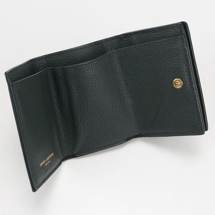 Saint Laurent Tiny Wallet Origami Trifold Leather — view 3