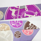 Hermes Twilly Ex Libris Confetti Ex les Confettis Purple Scarf — view 8