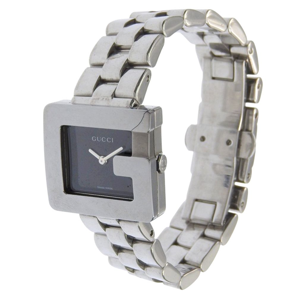 Gucci Stainless Steel Quartz Analog Display Black Dial Watch — view 2