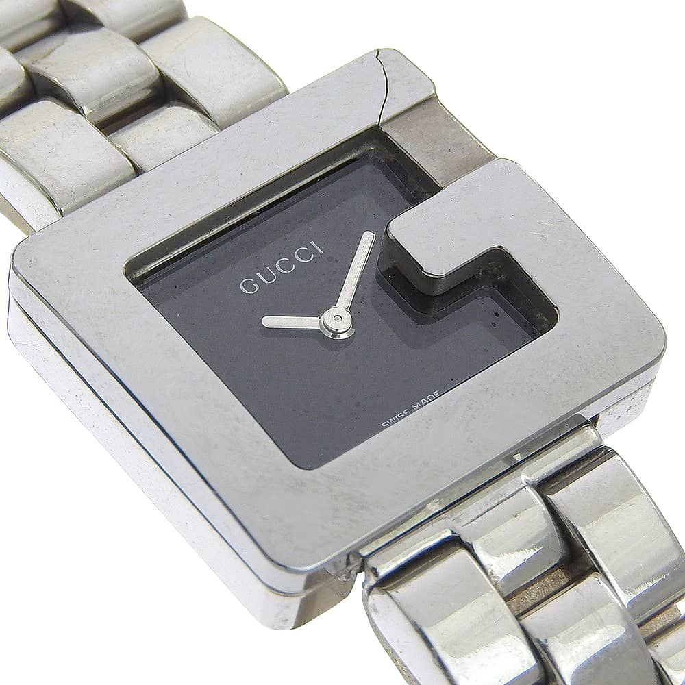 Gucci Stainless Steel Quartz Analog Display Black Dial Watch — view 3
