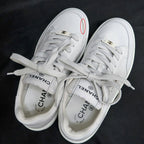 Chanel Sneakers 37 White Leather Shoes — view 6