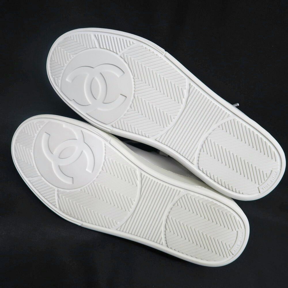 Chanel Sneakers 37 White Leather Shoes — view 8