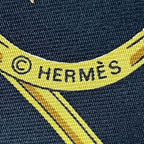 Hermes Carre 90 Silk Scarf Splendeur Des Maharajas Black — view 9