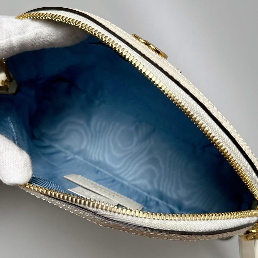 Gucci Yuko Higuchi Shoulder Bag White Green — view 3