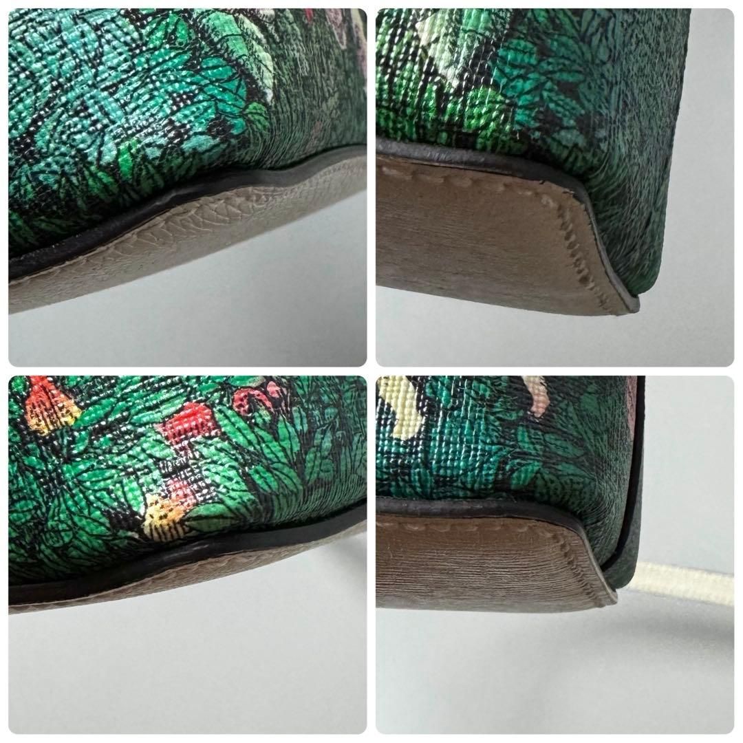 Gucci Yuko Higuchi Shoulder Bag White Green — view 6
