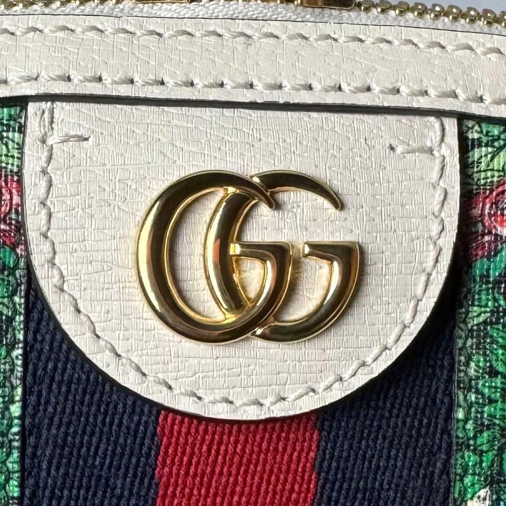 Gucci Yuko Higuchi Shoulder Bag White Green — view 7