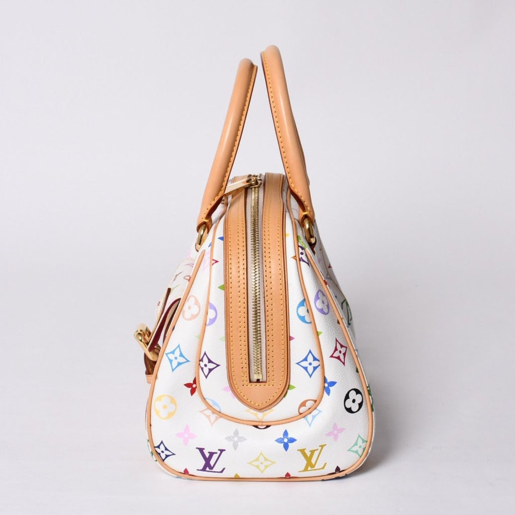 Louis Vuitton Priscilla Handbag Monogram Multicolor White Takashi Murakami — view 4
