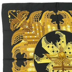 Hermes Scarf Silk Carre 90 Proues Black — view 2