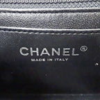 Chanel Quilted Mini Shoulder Bag Caviar Leather Black Silver Chain Bag Small — view 6