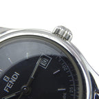 Fendi Orologi Stainless Steel Quartz Analog Display Black Dial Watch — view 8