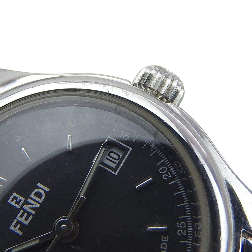 Fendi Orologi Stainless Steel Quartz Analog Display Black Dial Watch — view 8