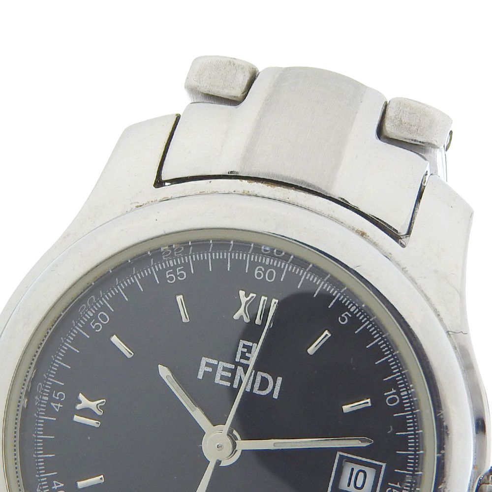 Fendi Orologi Stainless Steel Quartz Analog Display Black Dial Watch — view 7