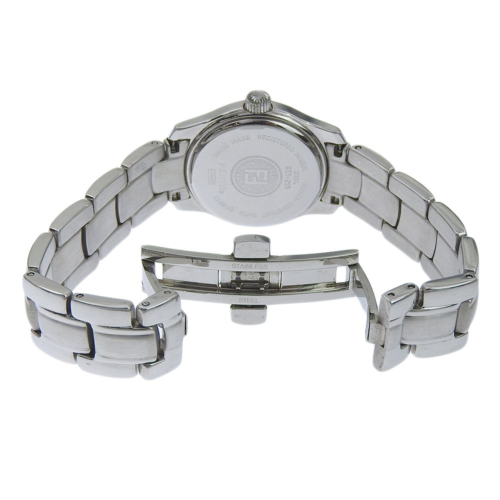 Fendi Orologi Stainless Steel Quartz Analog Display Black Dial Watch — view 5