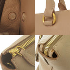 Prada 2-Way Gold Leather Cameo Cammeo Beige Shoulder Bag — view 7