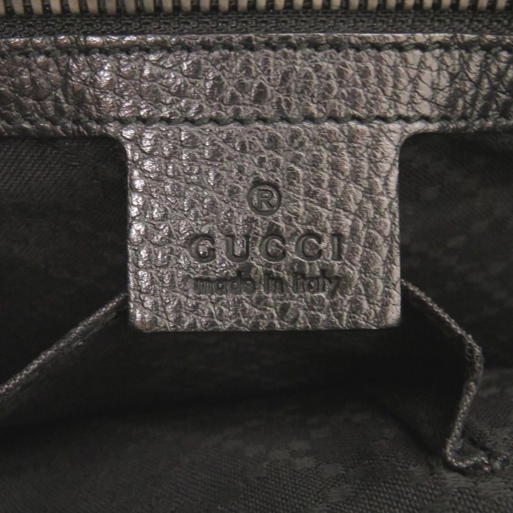 Gucci Leather Black 2-Way Tote — view 8