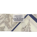 Hermes Twilly Faubourg Lover Silk Blue Marine Cles Mu Caramel Scarf — view 3