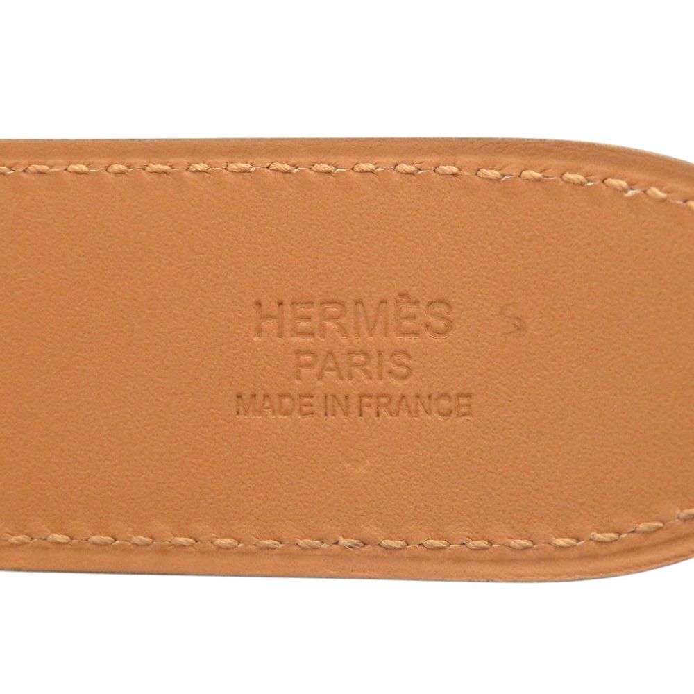 Hermes Etriviere Leather Red Silver Belt — view 5