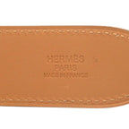 Hermes Etriviere Leather Red Silver Belt — view 5