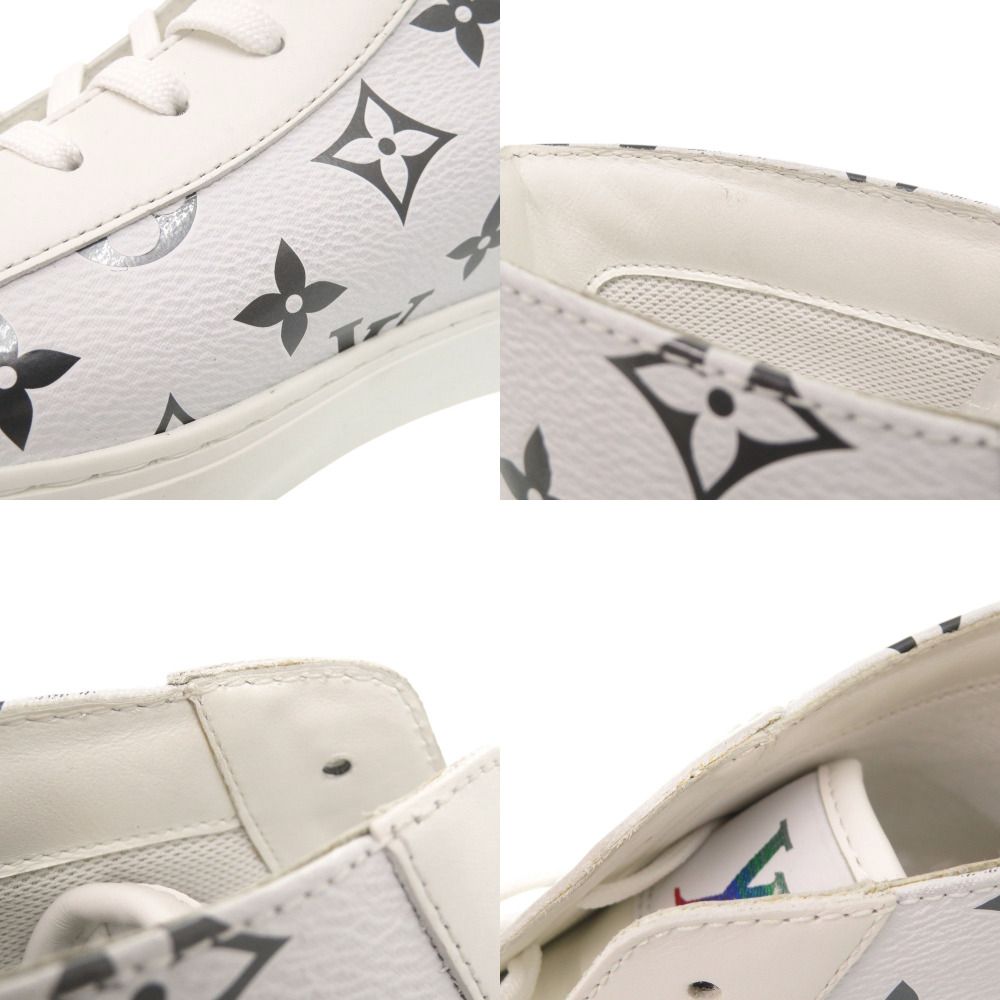 Louis Vuitton Tattoo Line Monogram High Cut 6.5 Leather Rubber White — view 9