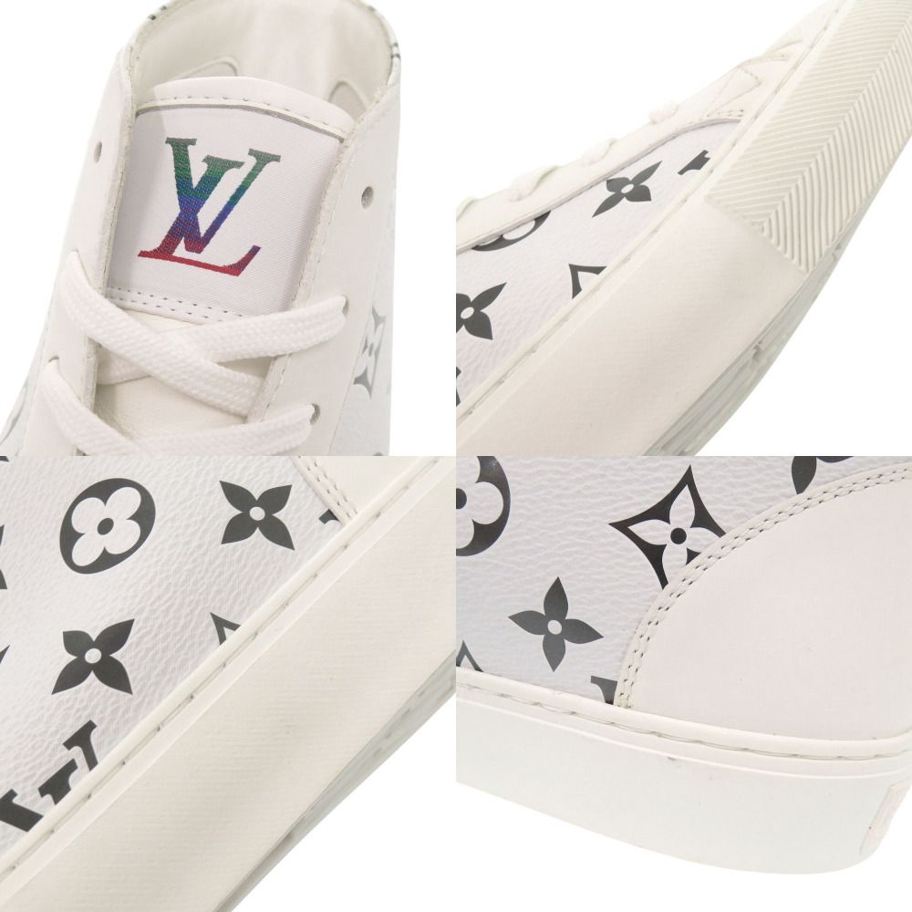 Louis Vuitton Tattoo Line Monogram High Cut 6.5 Leather Rubber White — view 8