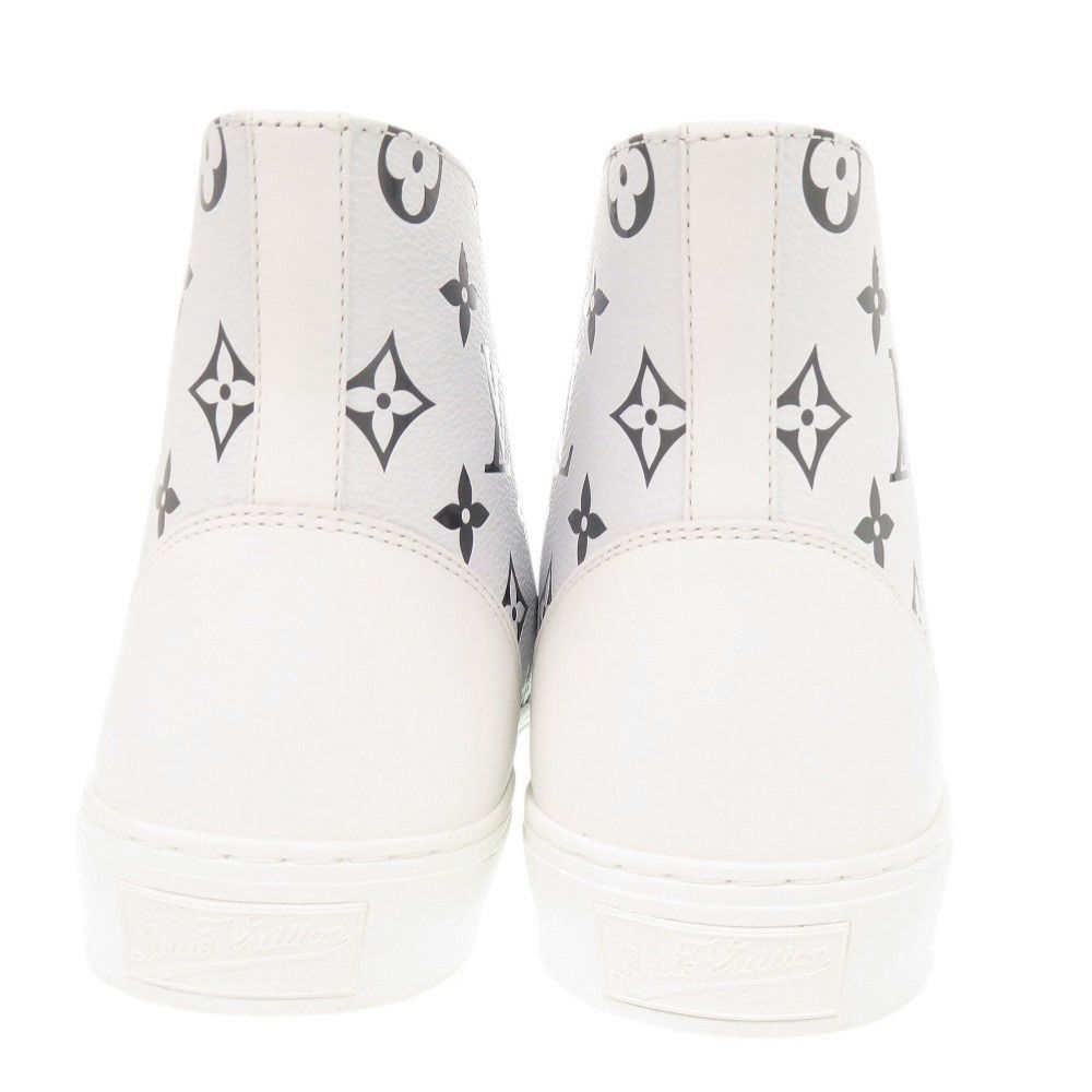 Louis Vuitton Tattoo Line Monogram High Cut 6.5 Leather Rubber White — view 4