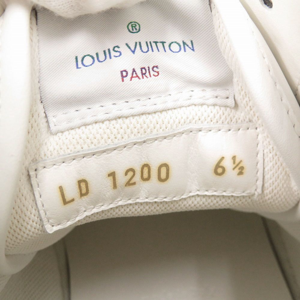 Louis Vuitton Tattoo Line Monogram High Cut 6.5 Leather Rubber White — view 6